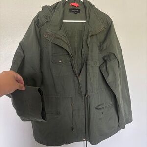 New Look Olive hooded jacket